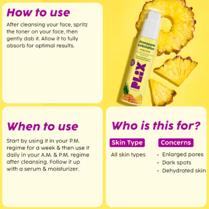 Plix Pineapple Exfoliating Fruity Toner
