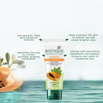 Biotique Papaya Deep Cleanse Face Wash