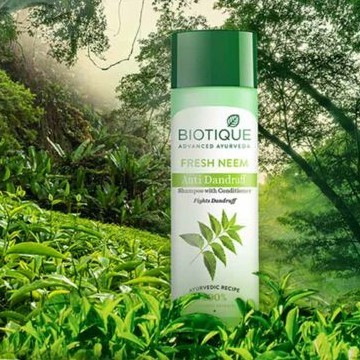 Biotique Fresh Neem Anti-Dandruff Shampoo and Conditioner