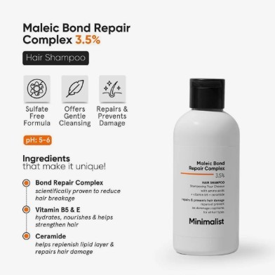 Minimalist Maleic Bond Repair Complex 3.5% Shampoo