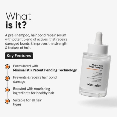 Minimalist Maleic Bond Repair Complex 05% Hair Serum
