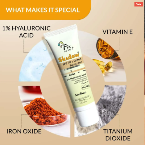 Fixderma Shadow Tinted Sunscreen SPF 50+ 