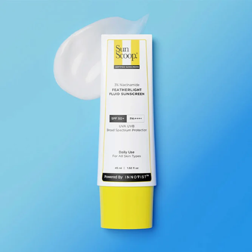 SunScoop 3% Niacinamide Featherlight Fluid Sunscreen  SPF 50+ PA++++