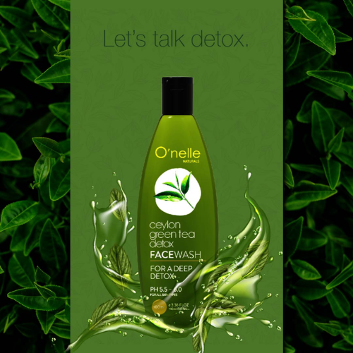 O'nelle Naturals Ceylon Green Tea Detox Face Wash