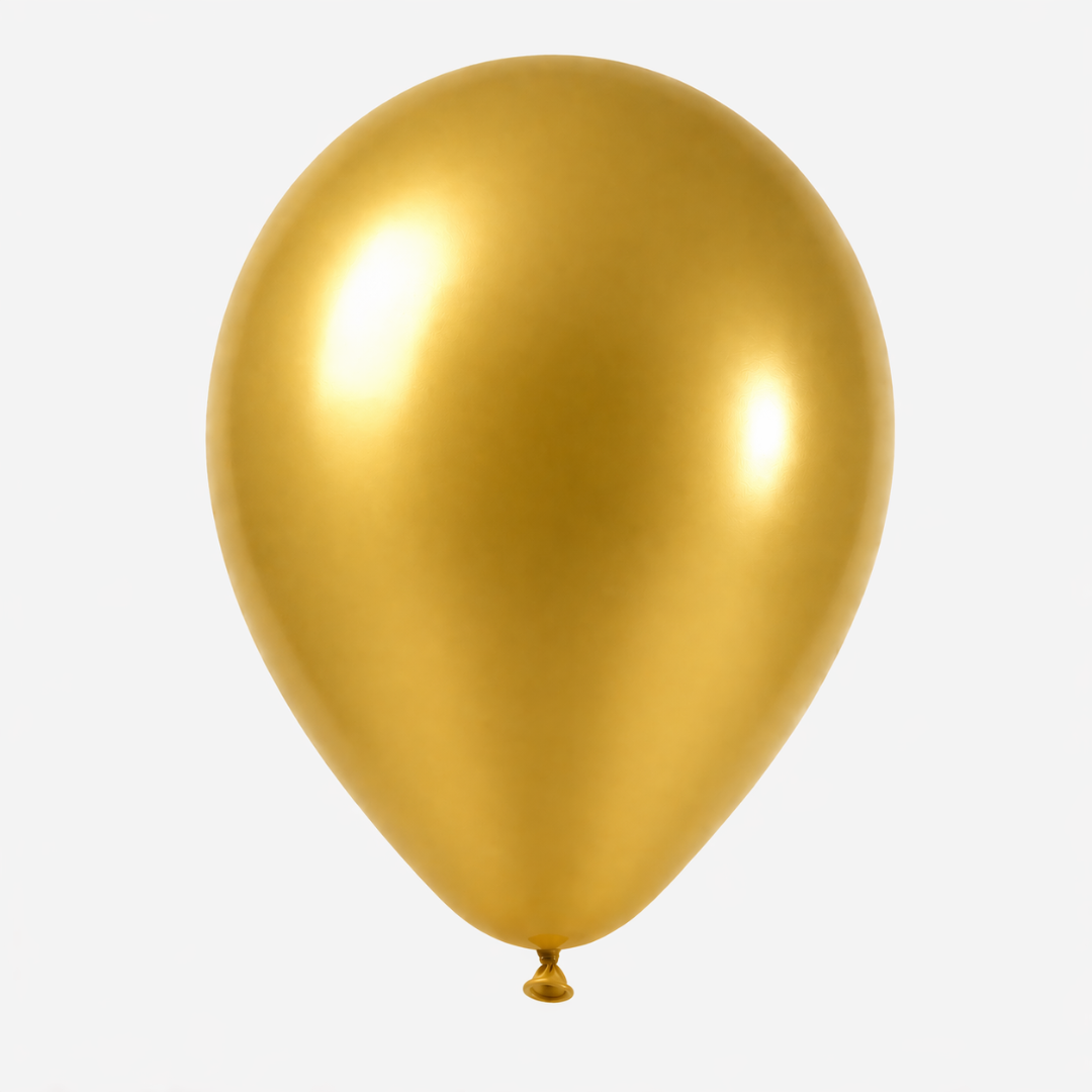 Gold latex balloons